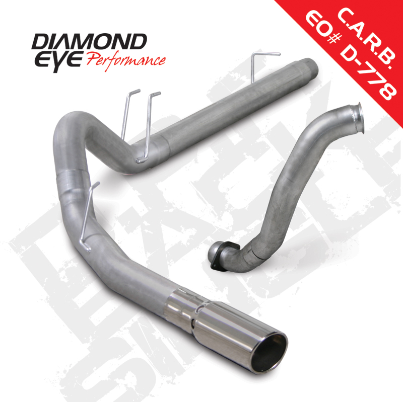 Ford F-250 Performance Exhaust - Diamond Eye Performance - DPF Back, 4 inch, AL - `08-`10
